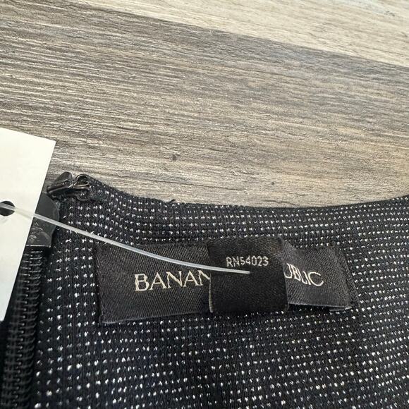 NWT Banana Republic Black Gray Womens 6 Sleeveless Straight Leg Glitter Jumpsuit - Picture 14 of 14